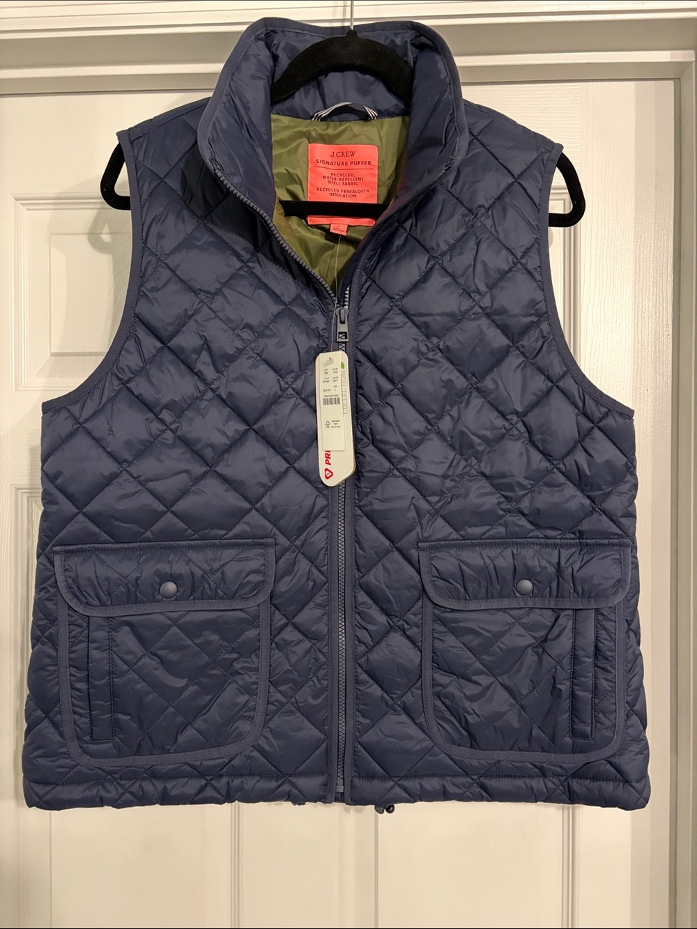 J.Crew Signature Puffer Vest Navy Size L